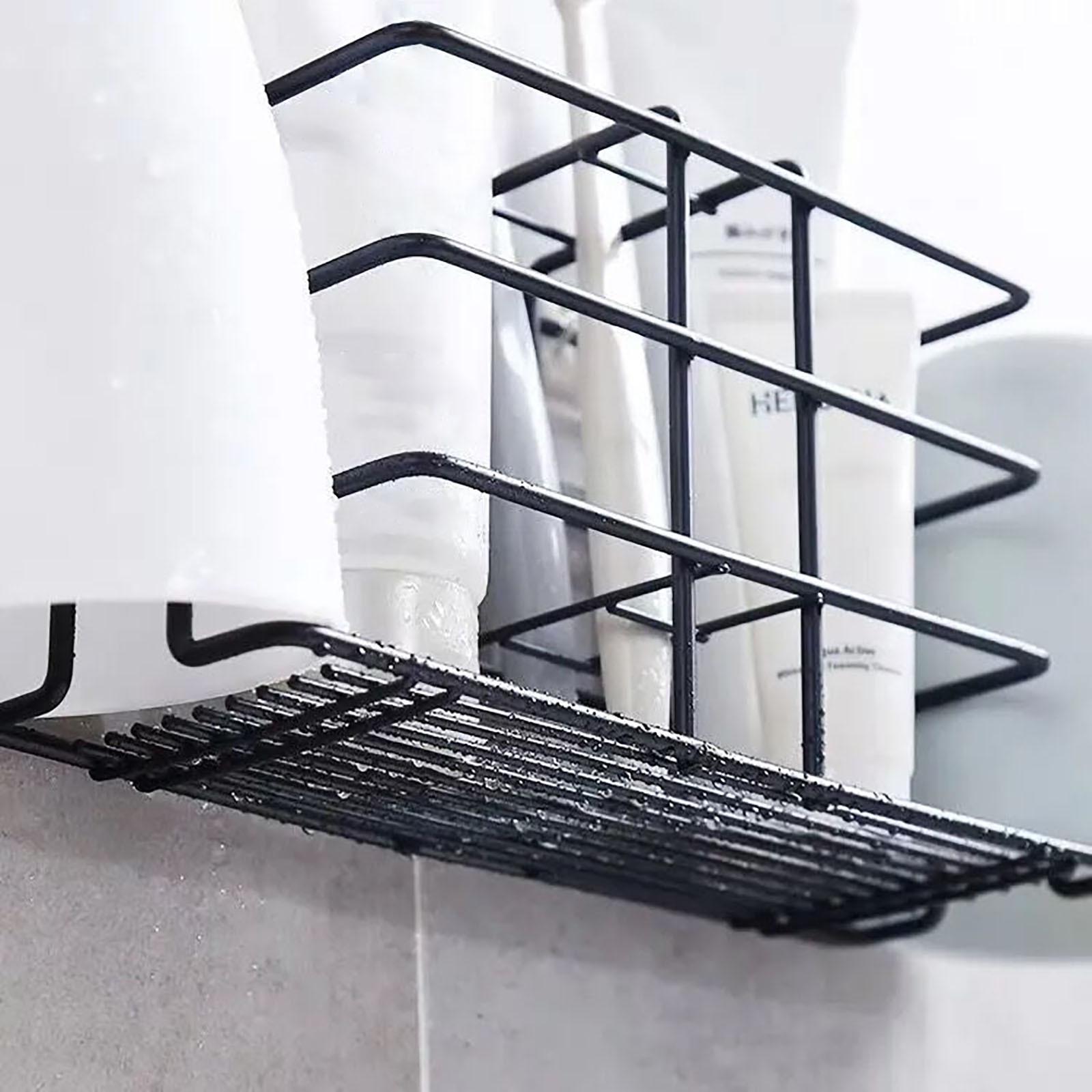 

Дополнительный держатель для хранения Решетка для хранения Зубная щетка для мытья Нержавеющая сталь Перфорация - Дом Домашнее хозяйство и Организация Контейнеры для хранения One Size