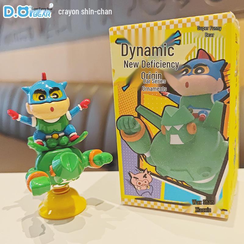 Crayon Shin-chan Trendy Anime Toy: Cute Desktop Car Ornament & Home Decoration Blind Box