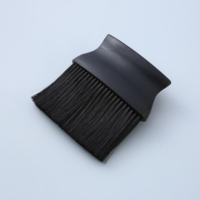 Brosses à épousseter noires pour le visage et le cou, brosses de nettoyage pour cheveux et barbe, outil de coiffure professionnel et doux pour salon de coiffure