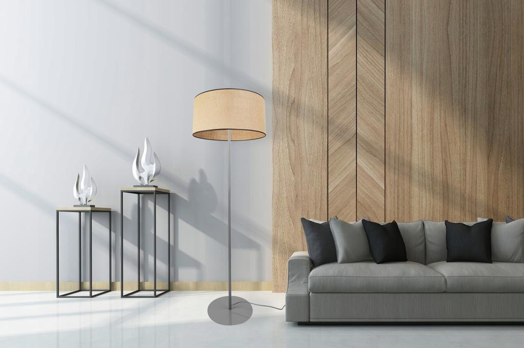 FLOOR LAMP STANDING METAL LAMPSHADE 40CM