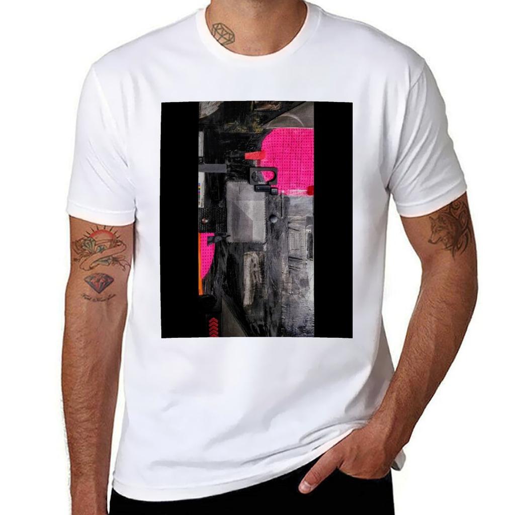Uturn Abstract Tshirt Work Basic Short Sleeve Top