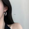 Lava Texture Mosquito Coil Holder Ear Cuff: Yu Shuxin Style Women's Luxury Niche Earrings.