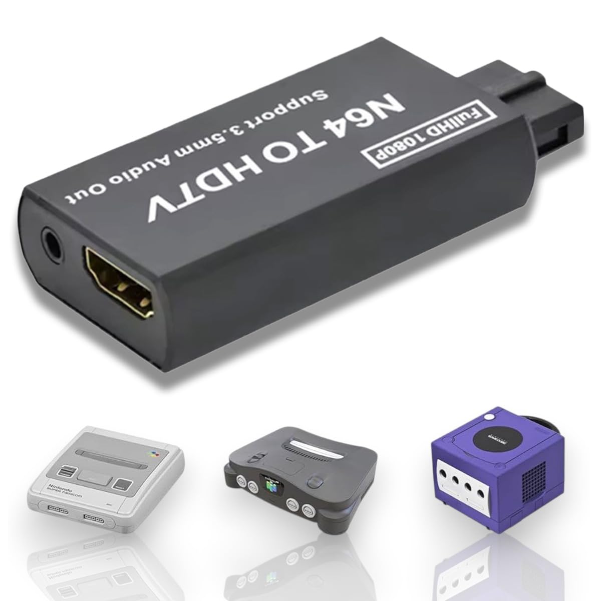 

Converter Compatible with HDMI Adapter K&SGAMER Multi-Conversion SFC/GC/64