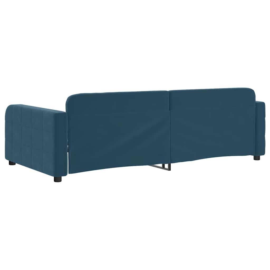 Daybed Blue 90x200 Cm Velvet