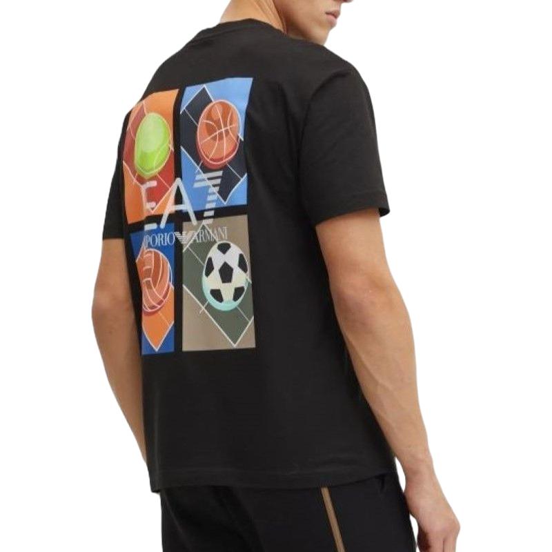 EMPORIO ARMANI EA7 SS25 T Shirt Men's Black 7M000009-AF11970-UC001