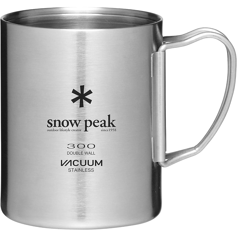 Snow Peak Stainless Steel Vacuum Mug 300ml Insulated Travel Cup Hot Cold Beverage