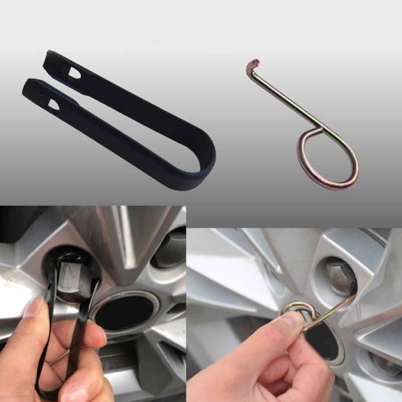 Nut Caps Lug Puller Car Wheel Hub Bolt Nut Cover Removal Tool Lug Nut Caps Remover Portable Tweezers Wheel Repair Tool