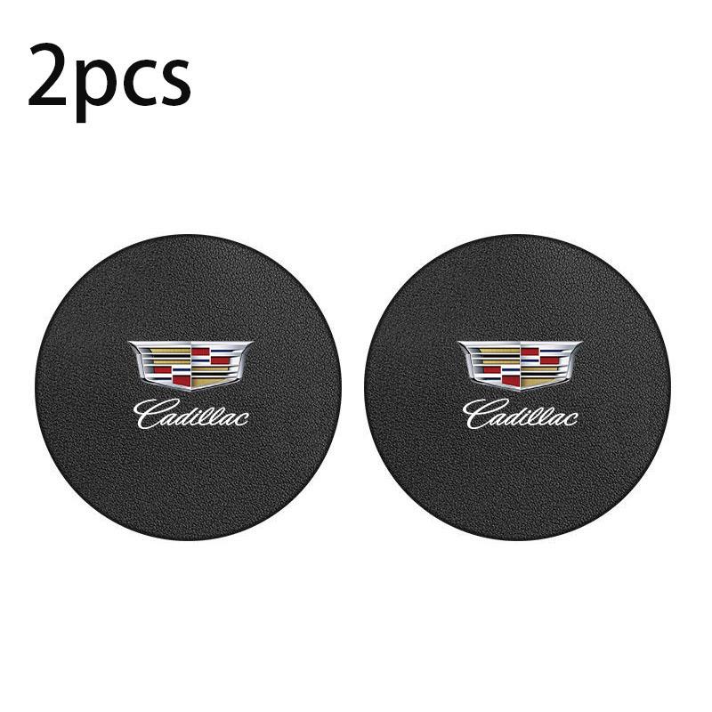 AABHY1 2pcs car cup holder mat non-slip coffee beverage mat for Cadillac ATS BLS CT4 CT6 CTS EXT SLS SRX STS XLR XT5 Escalade Deville