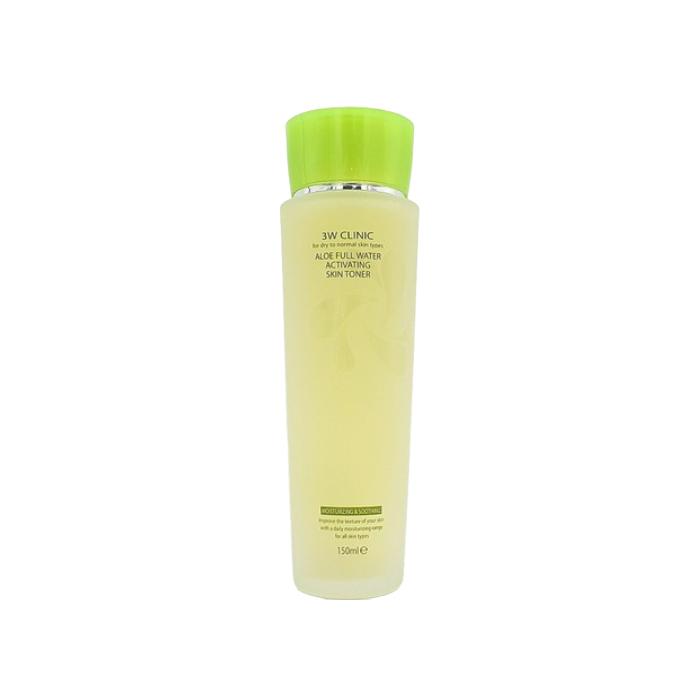 3W CLINIC Aloe Full Water Тоник для активации кожи 150 мл, эмульсия 150 мл (3 варианта) #TONER 150ml x 1pcs
