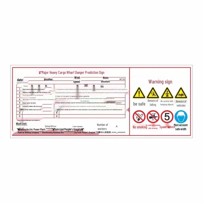 Qishiqi QSQ1123 Outdoor Hazard Identification Sticker