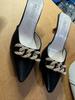 Summer Womens Mules With Rubber Sole And Pu Insole For Casual Outfits