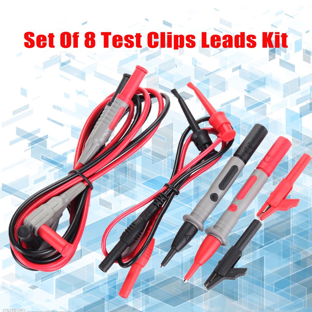 Buy Test Clip Leads Kit Fluke Multimeter Heavy Duty Banana Tester Probe