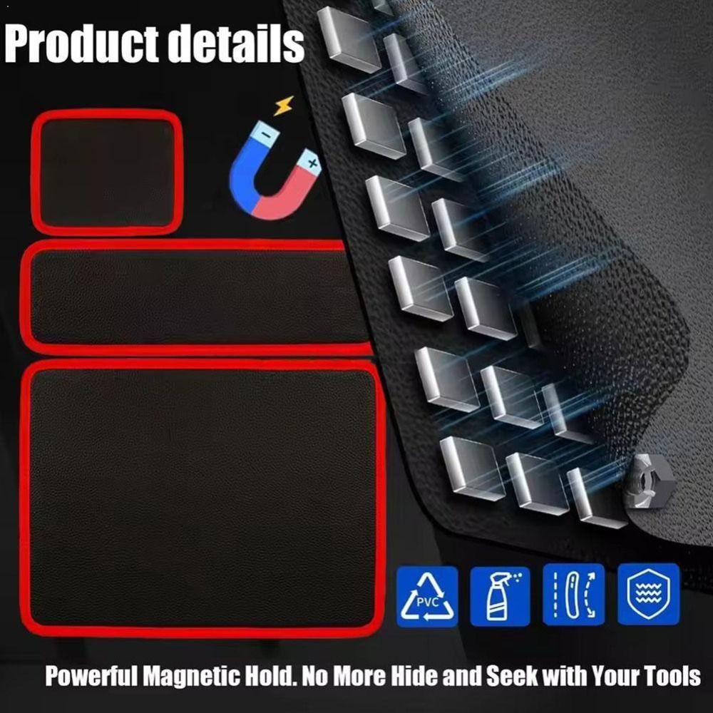 S/M/L Magnetic Tool Mat Strong Magnet Magnetic Storage Mat Organizer Tool Trays  DIY Tool Organize