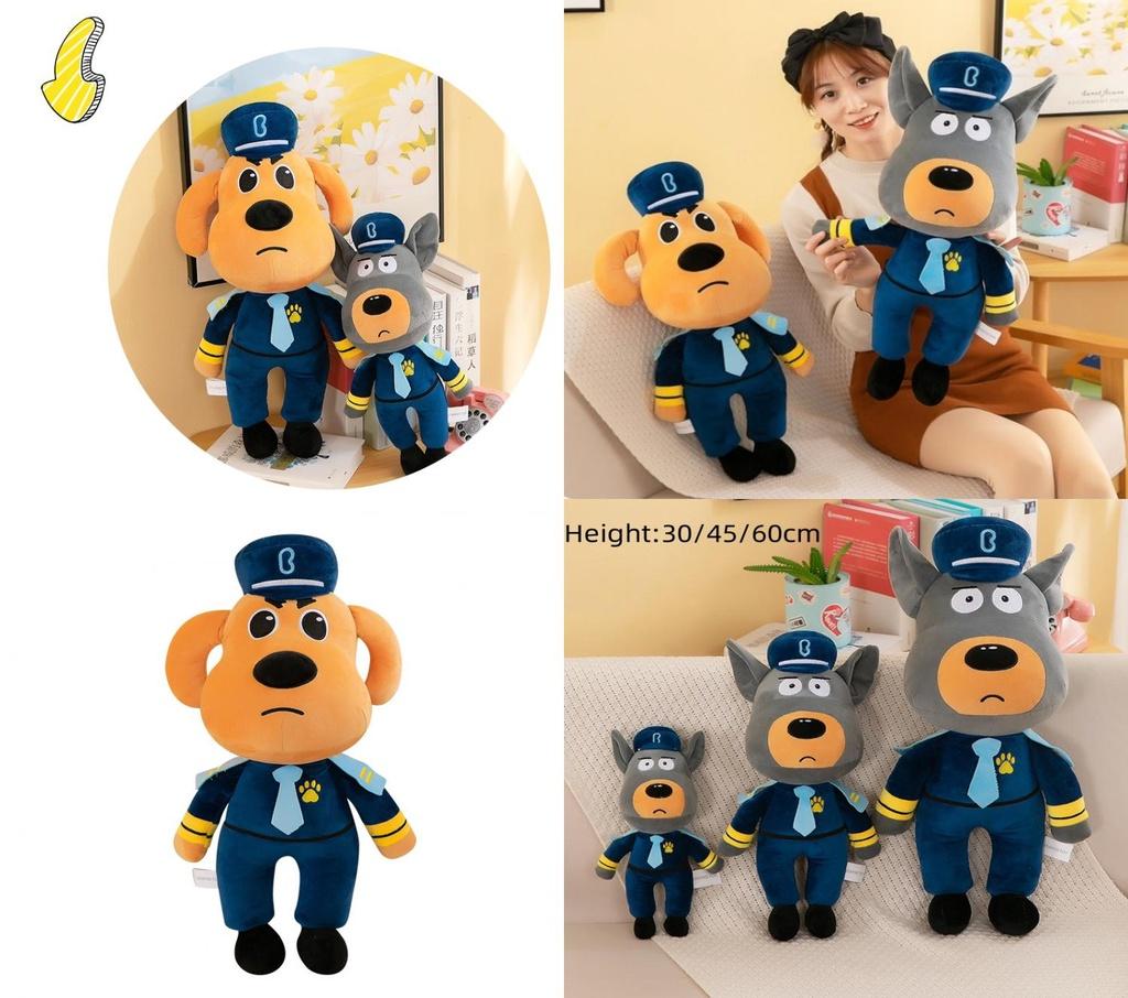 Sheriff Labrador Plush Toy Soft And Cuddly Stuffed Animal Yellow/grey 30cm 45cm 60cm