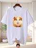 Funny Face Guinea Pig Unisexs Crew Neck T Shirt Meme Hamster Hybrid Graphic Short Sleeve Tee Viral Pet Casual Male Street Tops