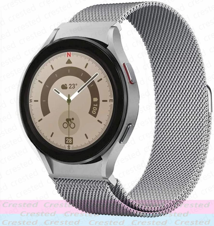 Milanese Loop Strap For Samsung Galaxy Watch 5/6/4 Classic/44mm 40mm 46mm No Gaps Metal Bracelet Galaxy Watch 5 pro 45mm Band