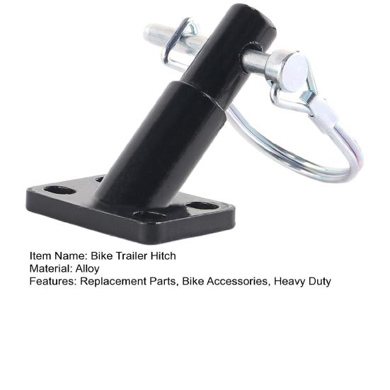 Bicycle Trailer Hitch Bike Coupler Attachment Adapter Heavy Duty Alloy Bicycle Trailer Replacement Connector Hook Bike Accessories