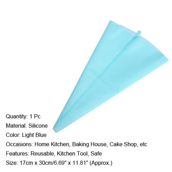 Reusable Silicone Cream Pastry Dessert Icing Piping Bag Cake Decorating Tool