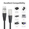 5pcs Professional 3Pin XLRs Male To 2Female Microphone Cable Adapter, Balanced Sound Splitter For Mixers And Speakers