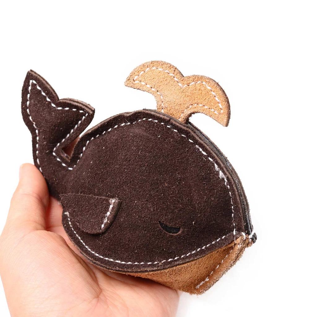 Doggyman Cowhide Serious Chewing Toy Whale