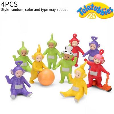 Teletubbies 4ks Náhodná Figurka Model Hračka Sada Ozdoba na Dort Dekorativní Doplňky DIY