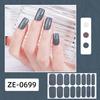 Glitter Nail Polish Strips with File Easy Apply Remove Self Adhesive Women Full Nail Sticker Home Manicure DIY Nail Art Decoration Wrap
