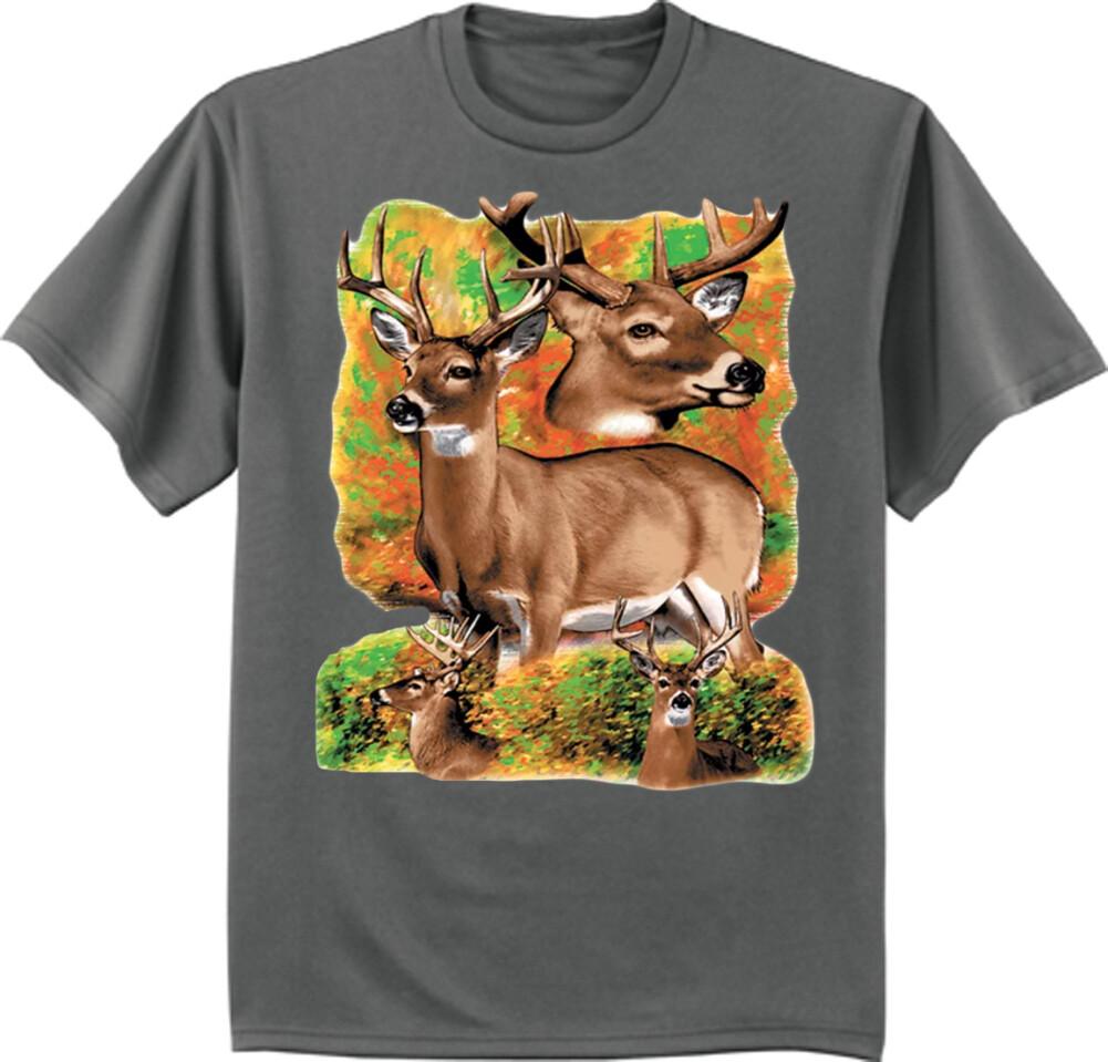 Mens Big and Tall T-shirts Graphic Tee Deer Hunting Gear Tee Shirt M