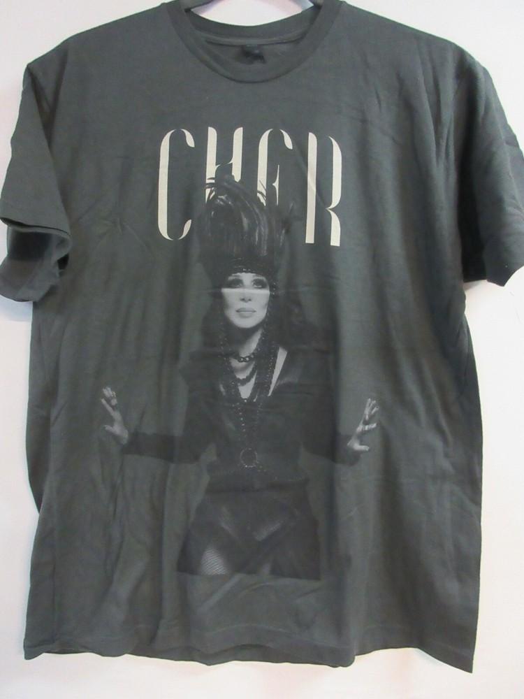 ОФИЦИАЛЬНЫЙ МЕРЧ CHER ТУР 2014 ГРУППА КОНЦЕРТ МУЗЫКА СВЕРХБОЛЬШАЯ Унисекс Футболка XXXXL