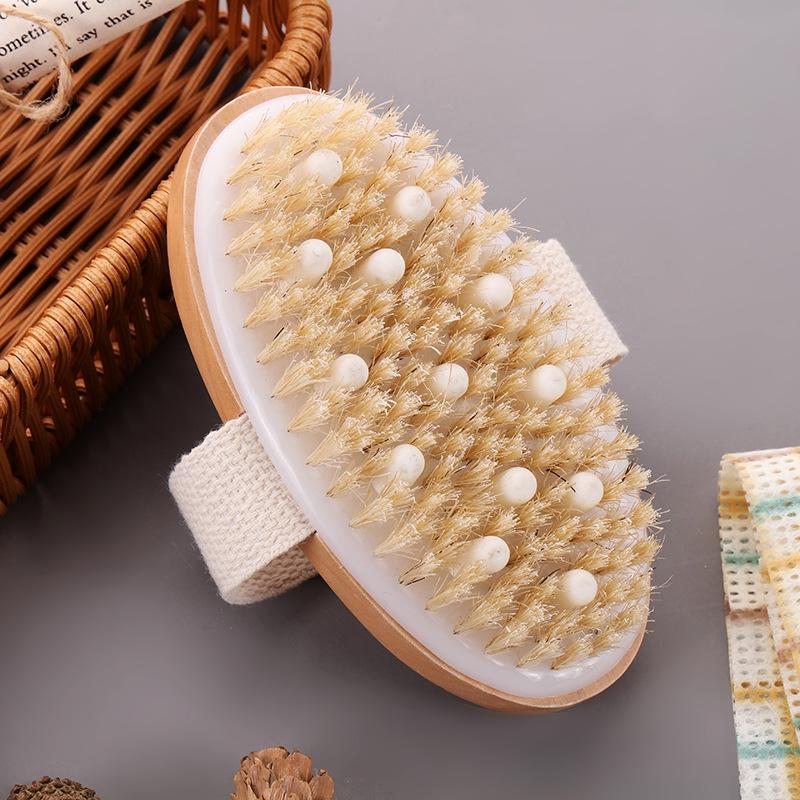 Cross-Border Bristle Massage Bath Brush - Handheld Round Body Brush