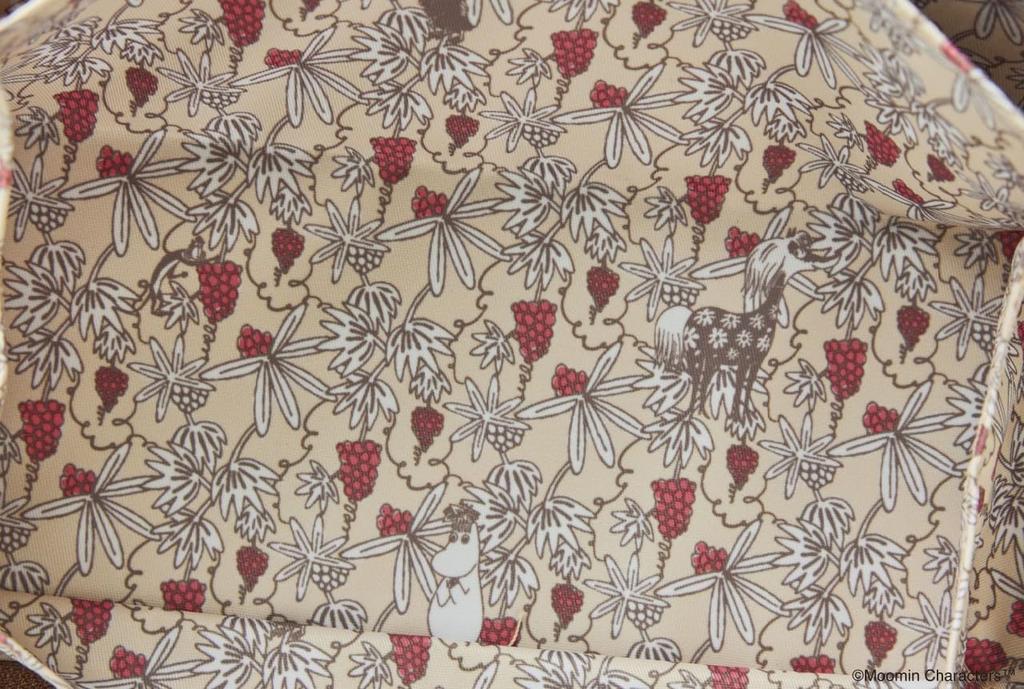 MOOMIN Large Capacity Bellows Long Wallet for Easy Viewing of Cards BOOK ROSE BROWN (Variety)