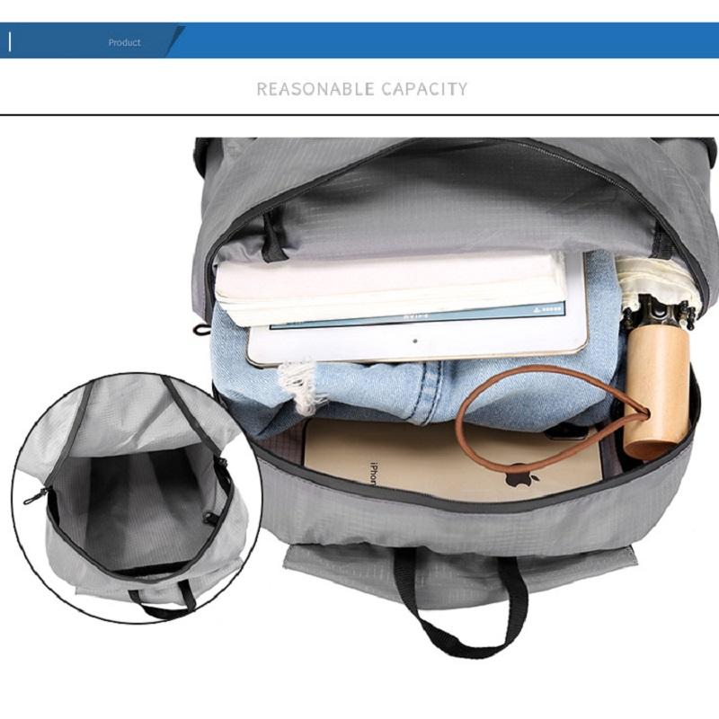 Fahrradtasche, Faltbarer Outdoor-Rucksack, Großes Fassungsvermögen, Leichter Sport-Reiserucksack