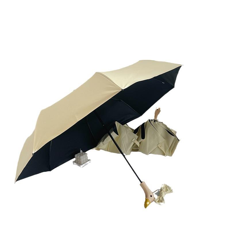Ombrello Casual Pratico Ombrello Sole e Pioggia Compatto Portatile Protezione UV Pieghevole Ombrello da Viaggio Pendolarismo Quotidiano