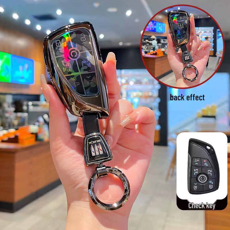 High-End Full-Coverage Metal Key Fob Case for Buick Envision Plus, Envision S/GS, and LaCrosse Cars
