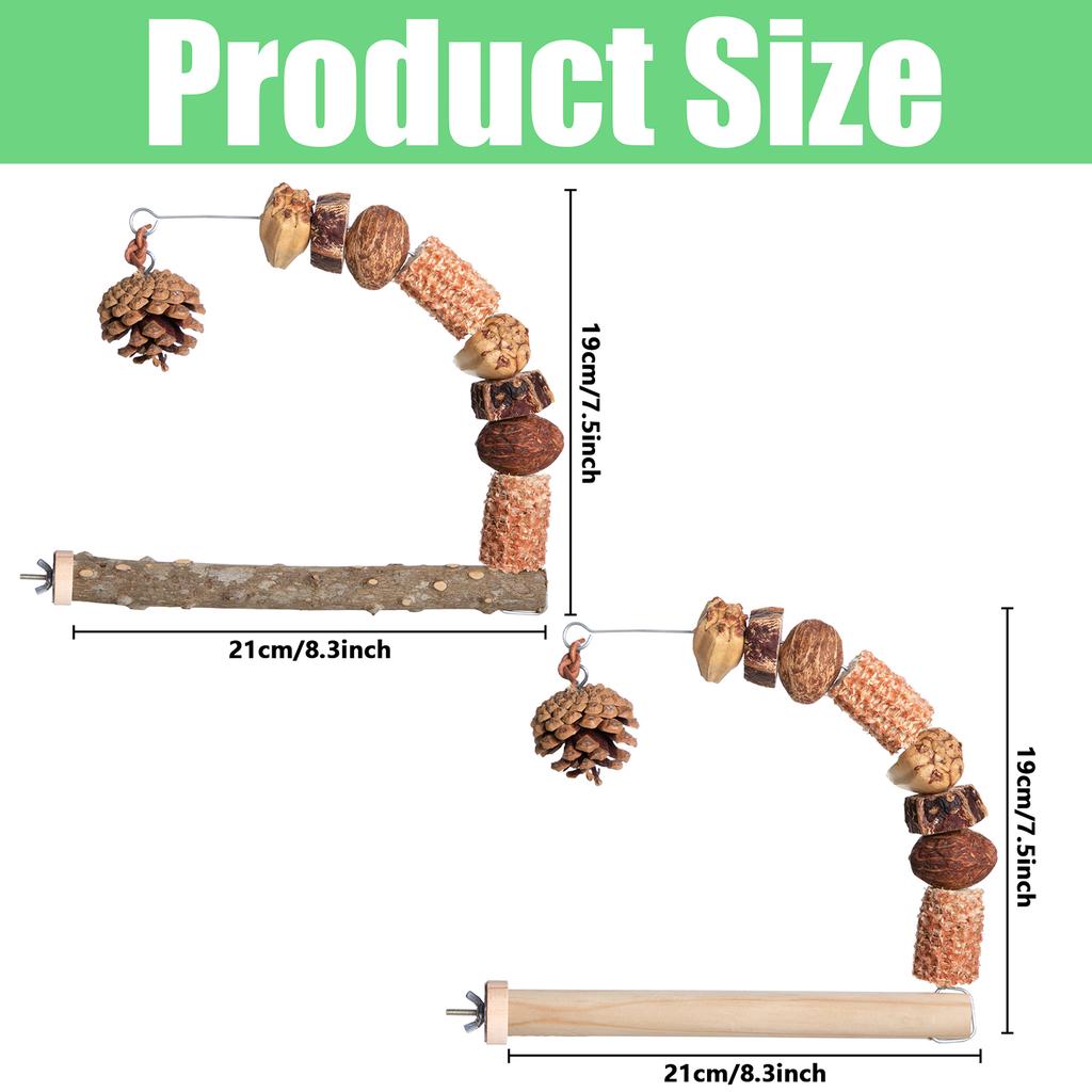 Vogelständer für Papageien Einfache Installation Vogelkäfig Schleifstange Holzständer zur Verbesserung der Käfiggesundheitsumgebung