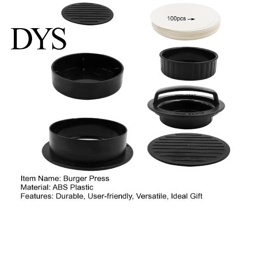 3-in-1 Burger Tool Press Patty Maker Set for Grilling Stuffed Burgers Non-stick Sliders Durable BPA-Free Plastic Easy-Release Kitchen Gadget