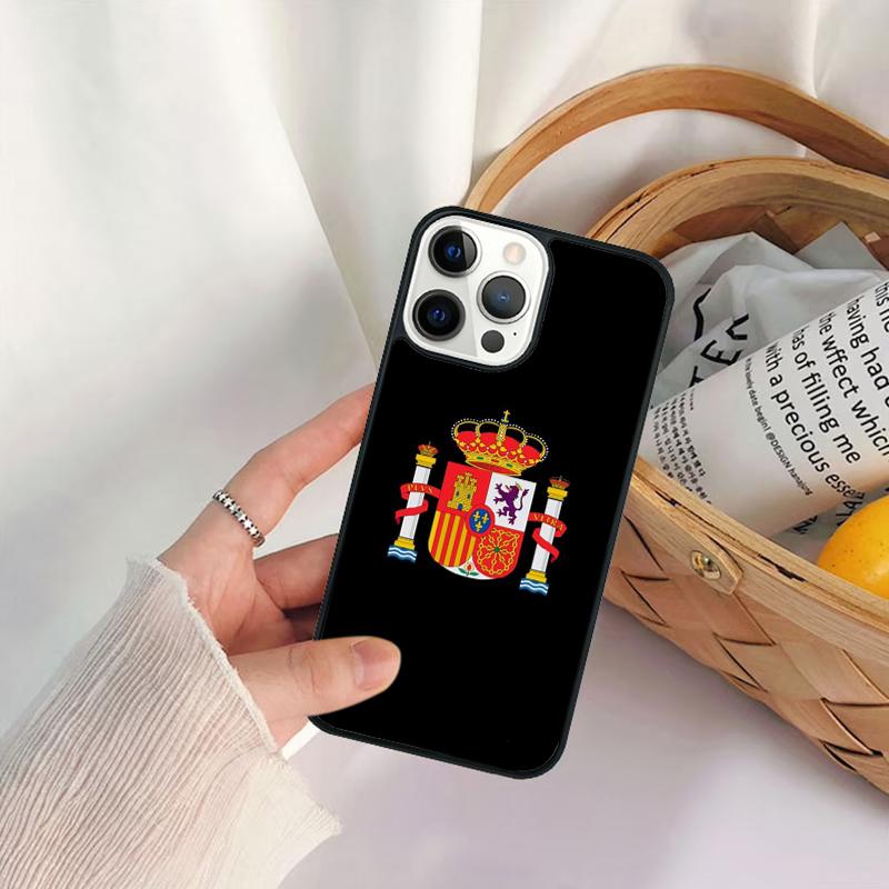 Spain Flag Phone Case For iPhone 17 Air 16 15 14 11 12 13 Pro  MAX Plus coque Cover Shell