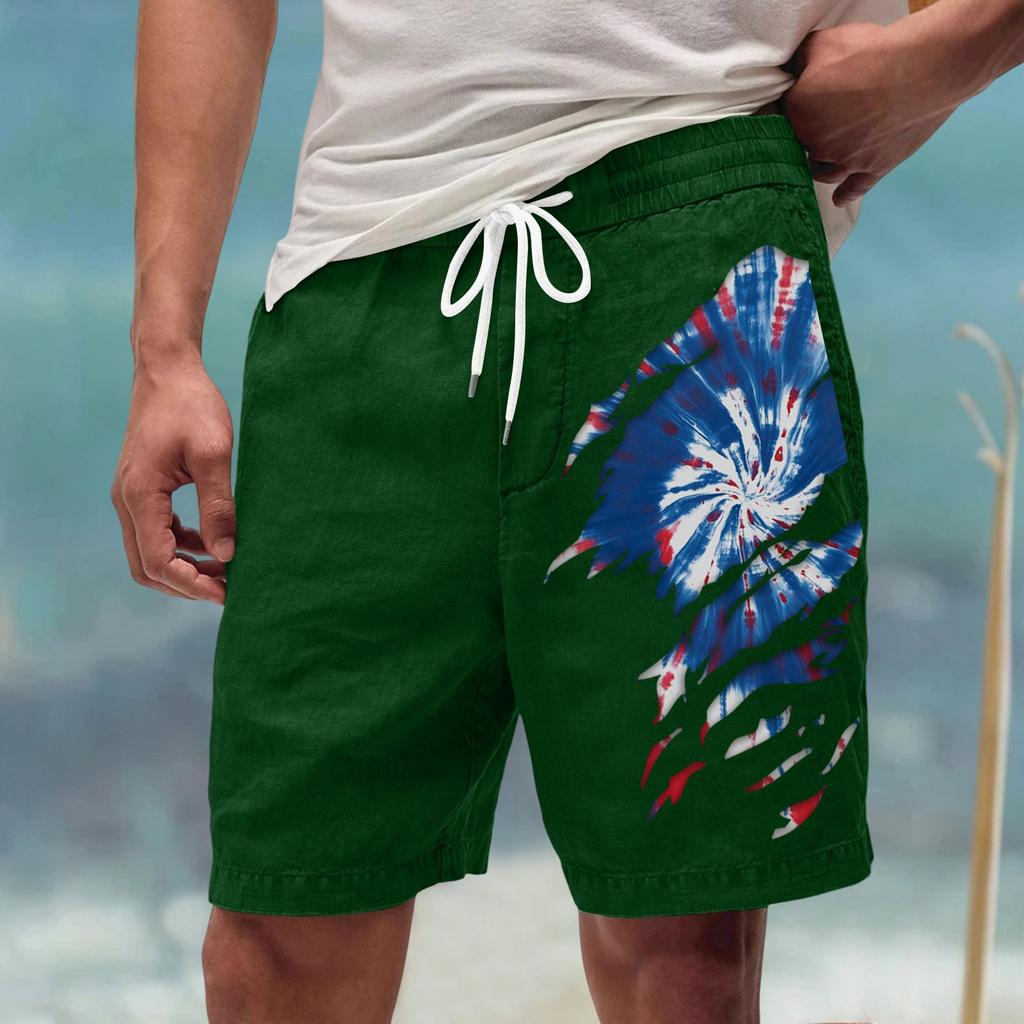 Men's Summer Large Casual Loose Sports Pants Beach Shorts