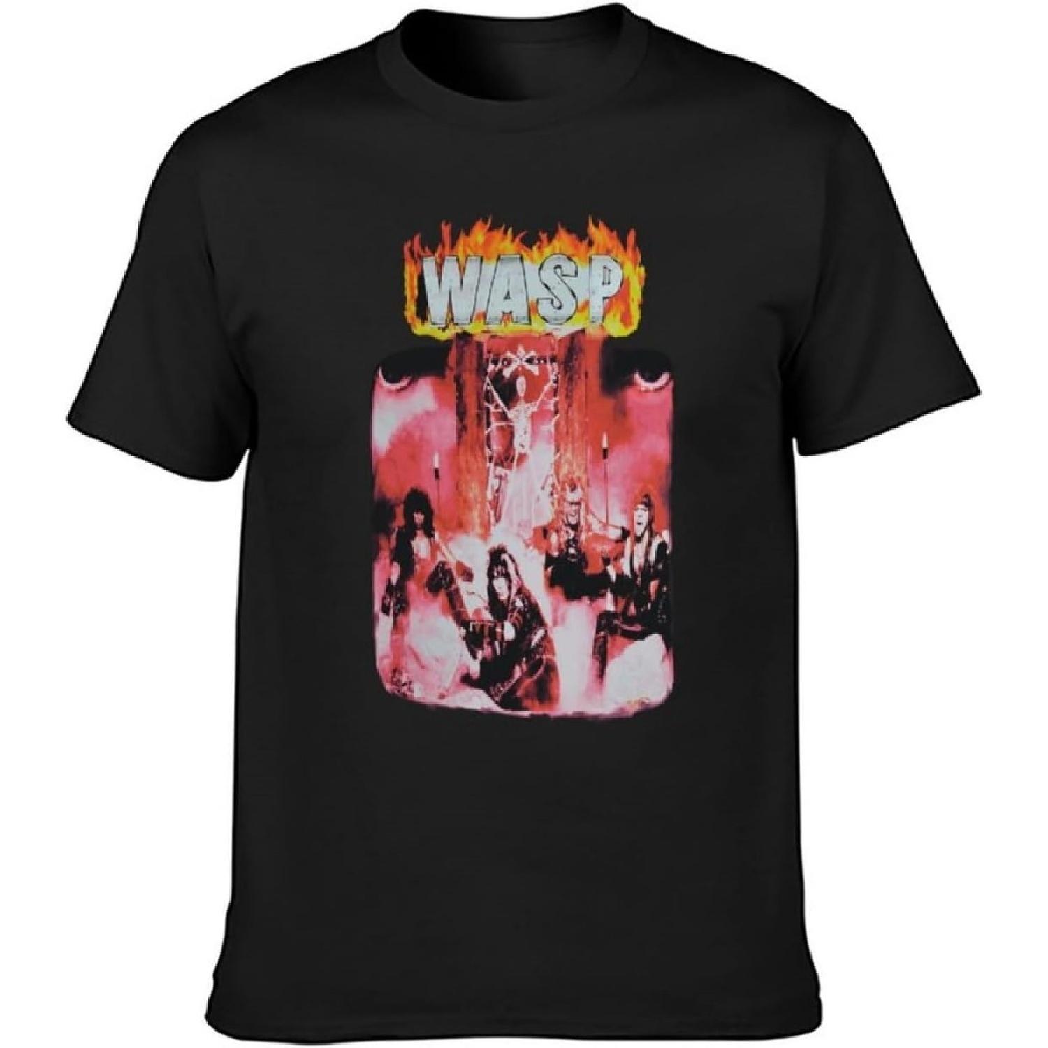 Wasp First Album Unisex 100% Cotton Short-Sleeve T-Shirts Black S