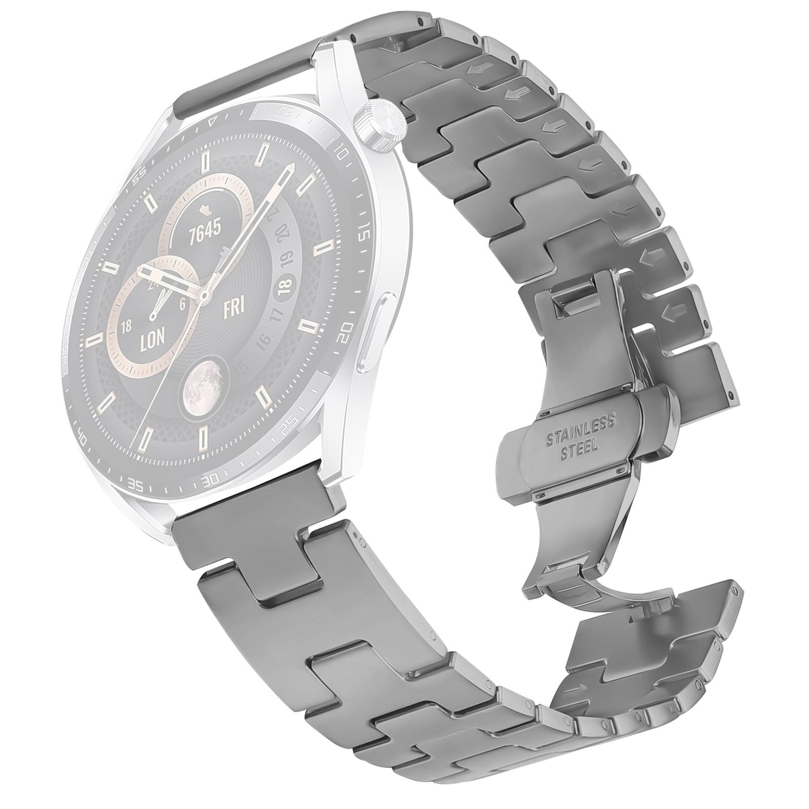 

For Huami Amazfit Bip 5 Replacement Strap H Type Metal Watch Band Titanium