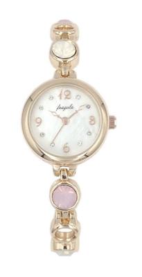 [Follow] Watch Fragola Milky Stone Bracelet Watch N00925S-2 PG Women's Rose Gold