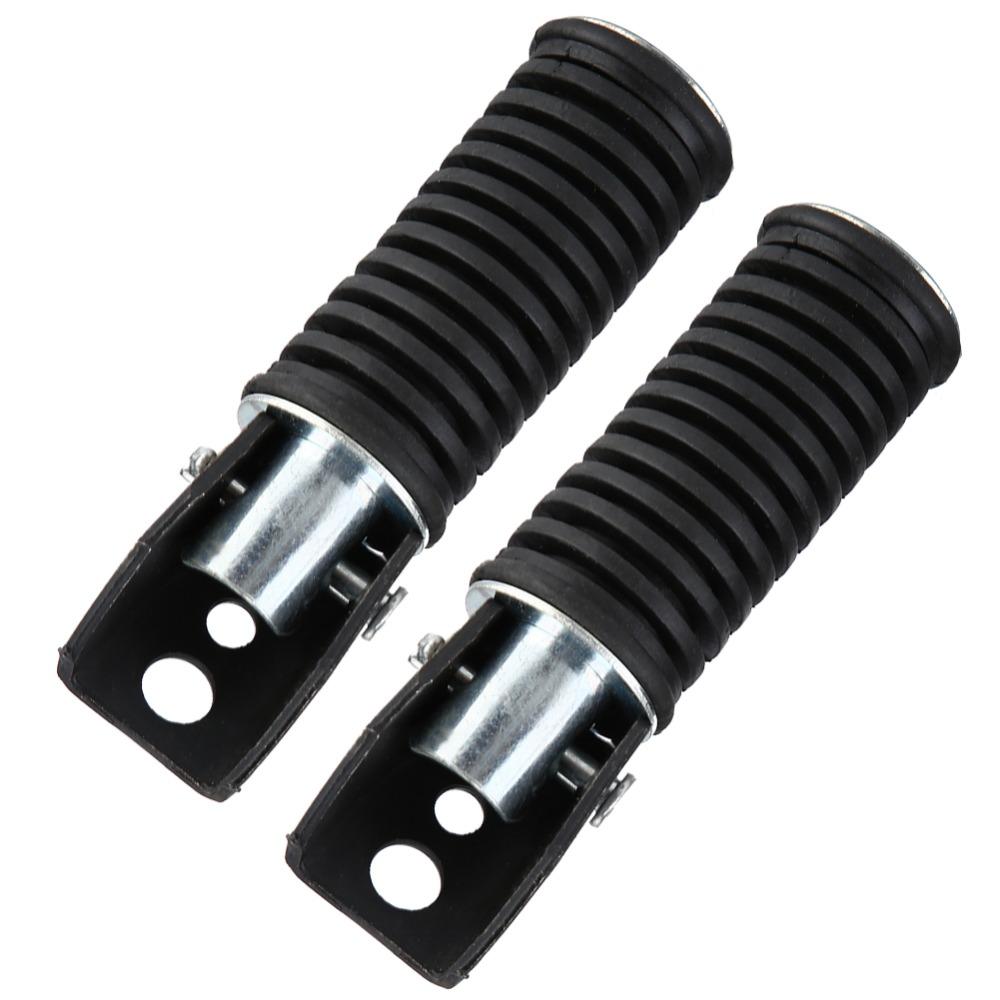 2pcs Foldable Design Passenger Footrest Pedals Replacement Part Motorcycle Foot Pegs Rear Seat Area