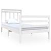 VidaXL Bed Frames White Solid Wood 90x190 Cm Single 3100620