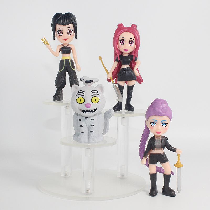 8 Stück/Set Kpop Dämonenjäger Actionfigur Spielzeug Derpys Tiger Rumi Mira Zoey Sussy Figur Puppe für Fans Geschenke