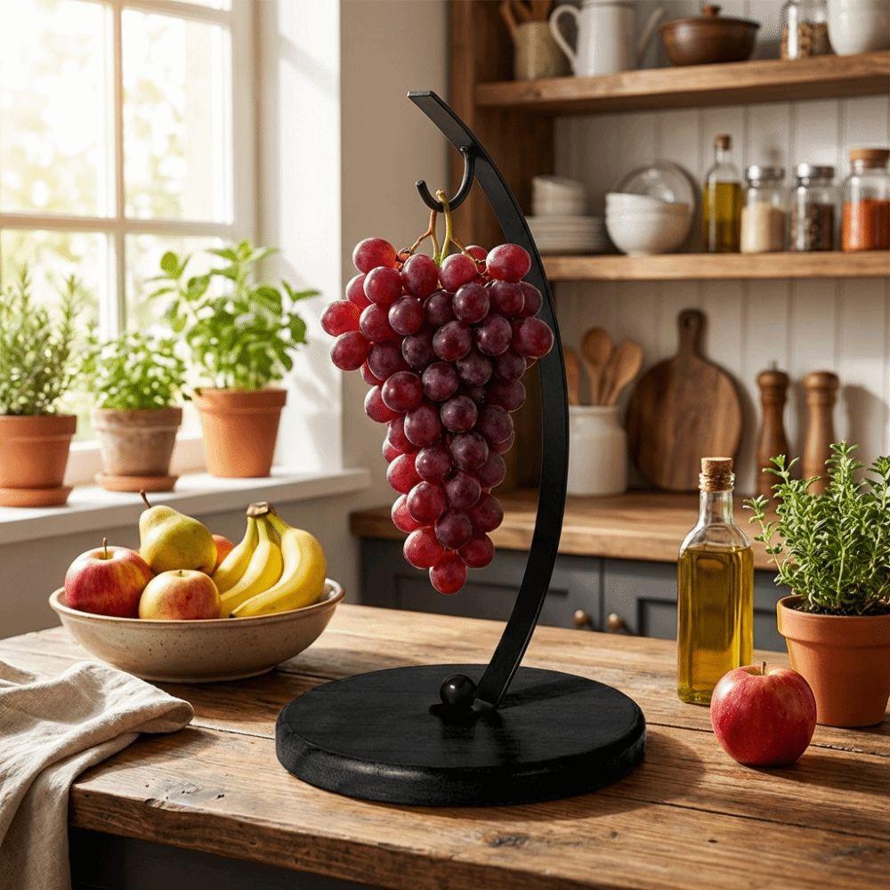 Draining Metal Banana Holder Stable Stand Grape Stand Banana Hanger Rack  Fruit Storage