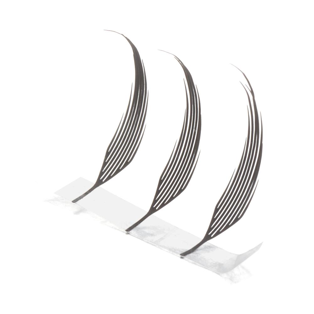 12 Reihen Falsche Wimpern Einzelne Büschel Individuelle Wimpern Nerzwimpern Extensions Augen Make-up Werkzeuge