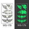 New luminous tattoo stickers small fresh fashion personality luminous stickers temporary tattoo stickers