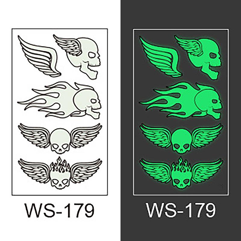 New luminous tattoo stickers small fresh fashion personality luminous stickers temporary tattoo stickers