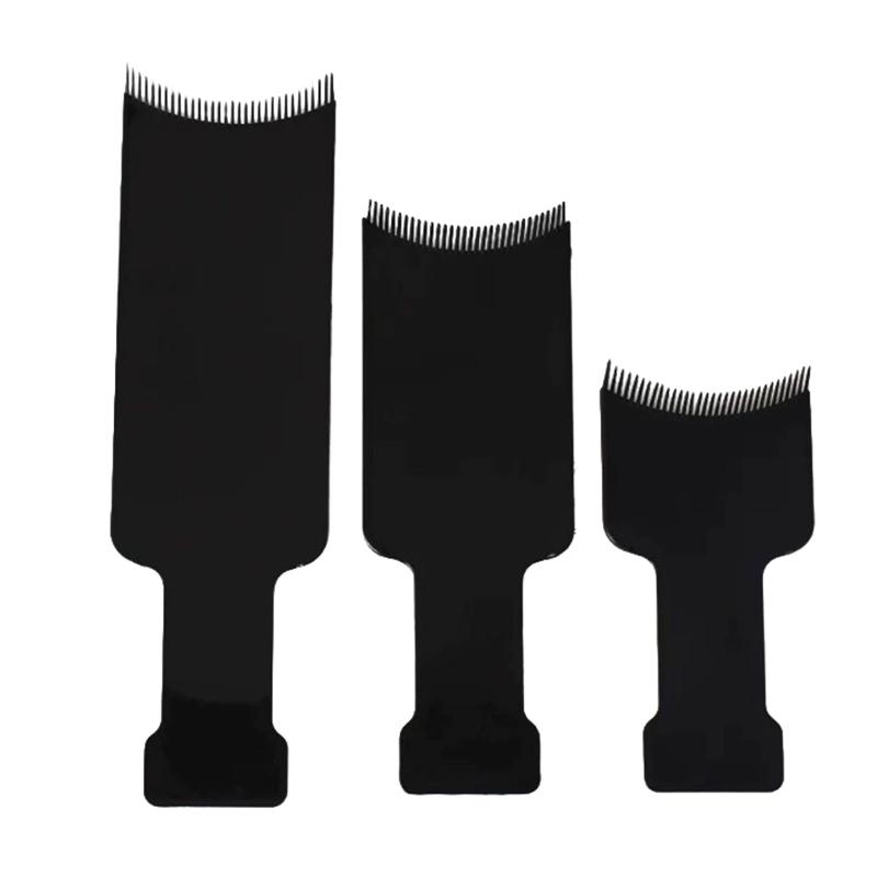 Professional Salon Hair Dyeing Board Highlight Plate Coloring Brush Comb Swatch Board Barber Hairdresser Styling Tools