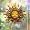1pc Boho Style Sun Face Suncatcher Bedroom Living Room Window Decor Sun Hanging Decorations Unique Gift, Four Seasons Decoration