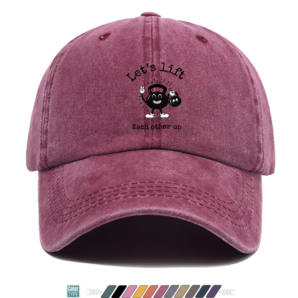 pc pcs American Vintage Trucker Hat with Lets Lift Each Other Up Lettering  Unisex Breathable QuickDry Cap Suitable for O
